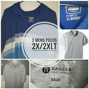 2 Men's Polos 2x